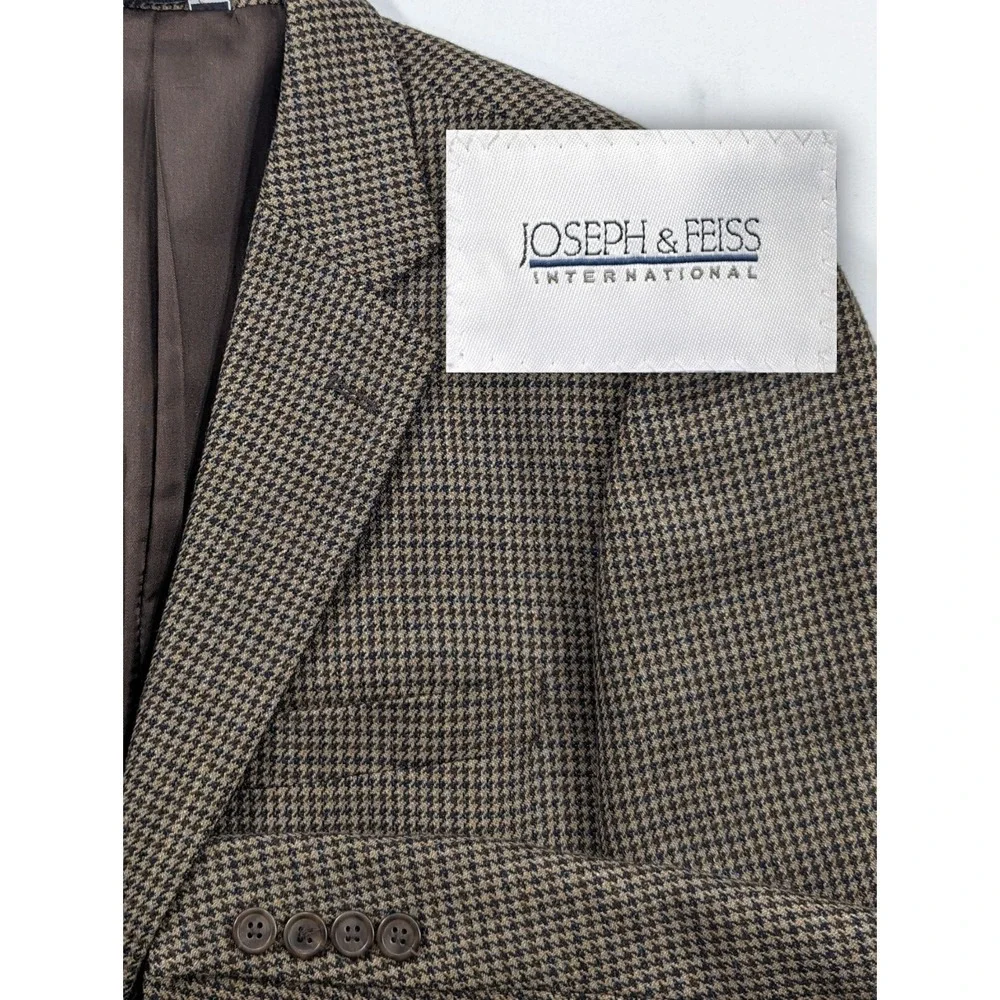 Joseph Feiss International Soft Wool Blazer Sport Coat Suit Jacket Lambswool 40S